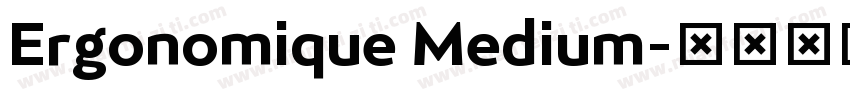Ergonomique Medium字体转换